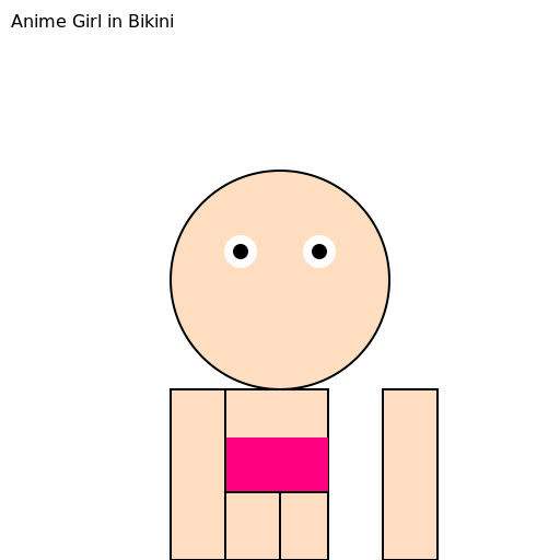 Anime Girl in Bikini - DrawGPT