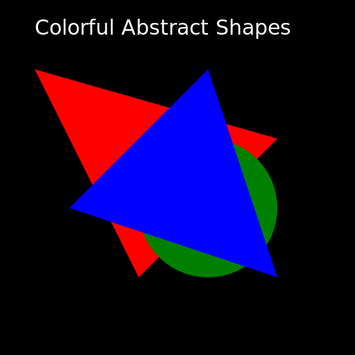 Colorful Abstract Shapes - DrawGPT