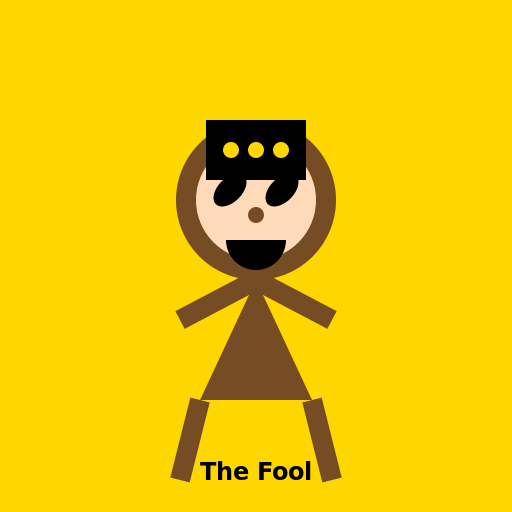 The Fool Tarot Card - African Representation - DrawGPT