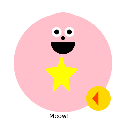 The Cat with Star and Moon Cake - DrawGPT