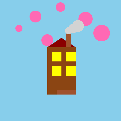 Old House Hanging in the Air - DrawGPT