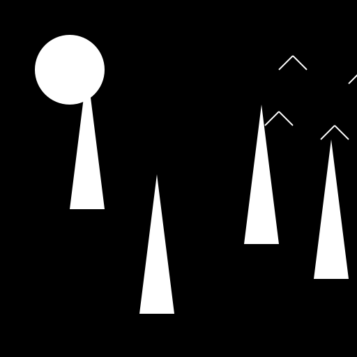 Forest Silhouette - DrawGPT