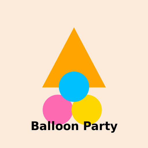 Balloon Party Logo - DrawGPT