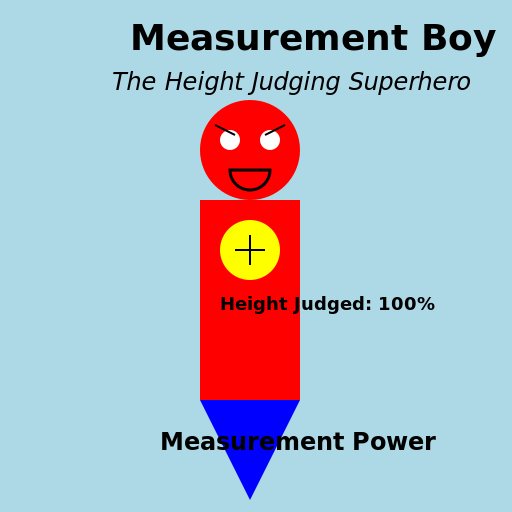 Measurement Boy - The Height Judging Superhero - DrawGPT