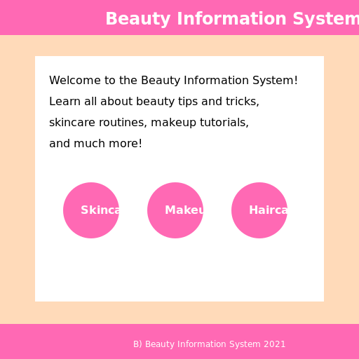 Beauty Information System - DrawGPT