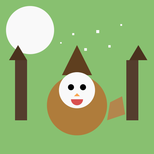 Younger Witch in Forest - DrawGPT