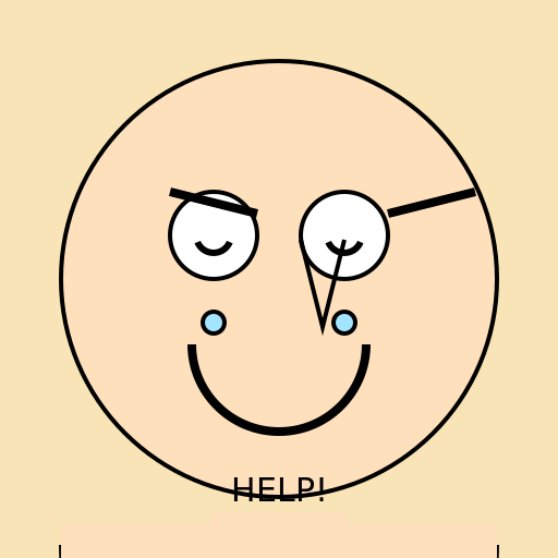 Afraid Boy Cartoon - DrawGPT