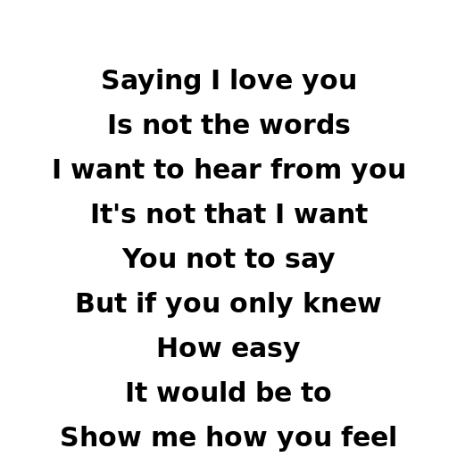More Than Words Lyrics - DrawGPT
