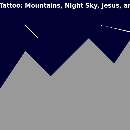 Mountains, Night Sky, Jesus, and a Smile - DrawGPT