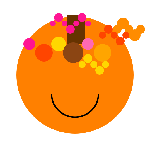 Fall Flowers Pumpkin - DrawGPT