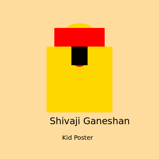 Kid Poster - Shivaji Ganeshan - DrawGPT