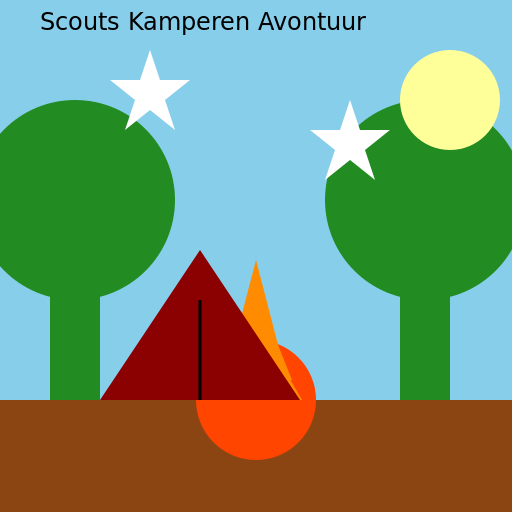 Scouts Kamperen Avontuur - DrawGPT