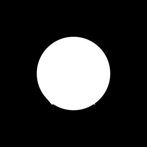 White double sickle on black background - DrawGPT