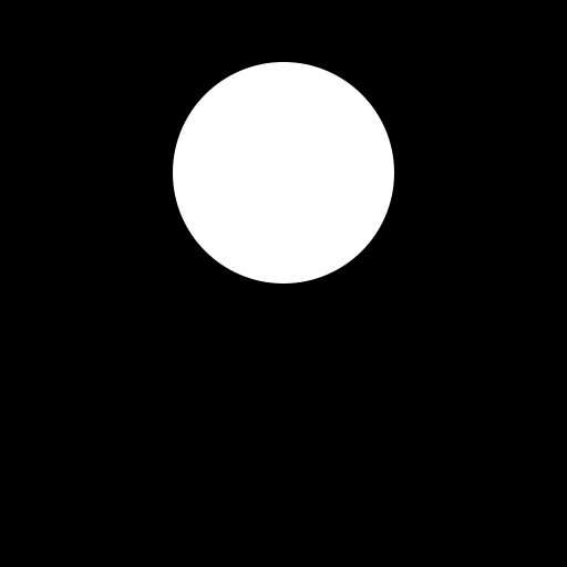 Double White Sickle on Black Background - DrawGPT