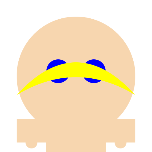 Human Boy with Blue Eyes and Yellow Hair - DrawGPT