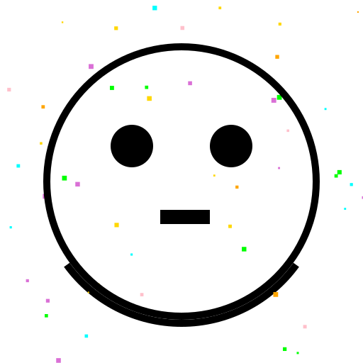 Glittery Comic Smile - DrawGPT