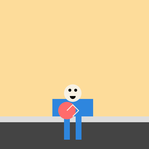 Man Eating Pizza on the Street - DrawGPT