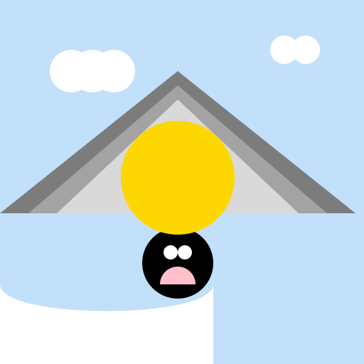 Cool Penguin on an Iceberg with Mountains, Clouds, and Sun - DrawGPT