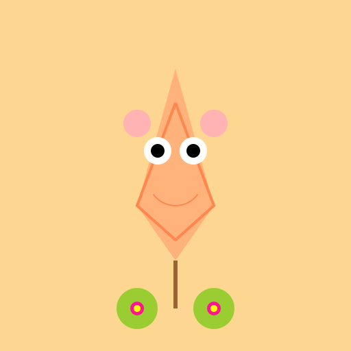 Small, Fluffy Maple Leaf Creature - DrawGPT
