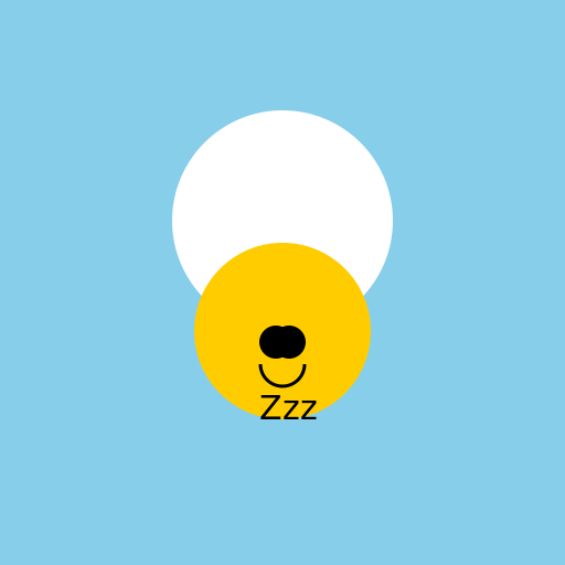 Pokemon sleeping on a cloud - DrawGPT