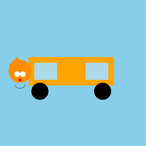 Fox Driving Car - DrawGPT