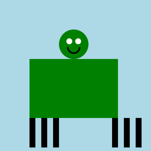 Monster with Spider Legs - DrawGPT