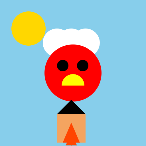 Mario in a Rocket - DrawGPT