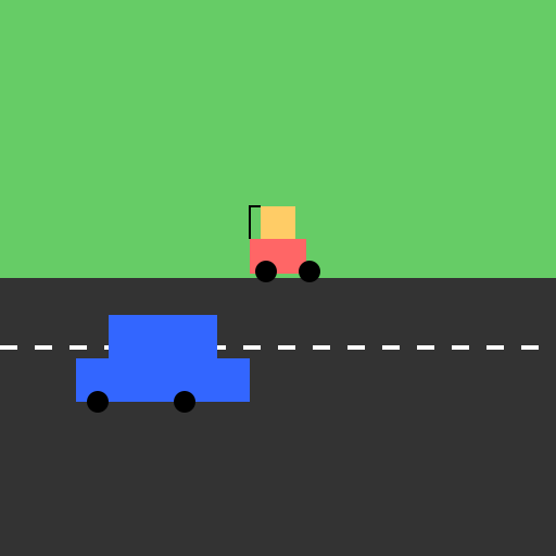 Kid on a Bike Crossing a Road - DrawGPT