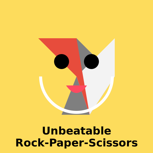 Unbeatable Rock-Paper-Scissors Logo - DrawGPT