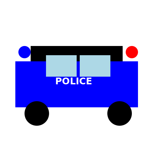 Police Car - DrawGPT