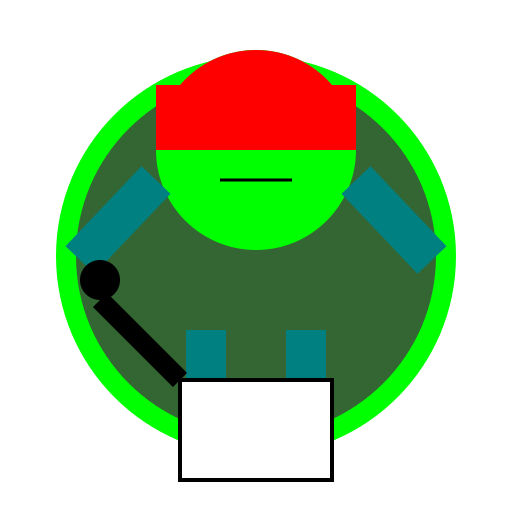 Turtle Man Postman - DrawGPT
