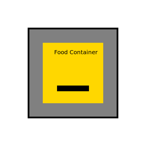 Steel Cabinet Food Container - DrawGPT