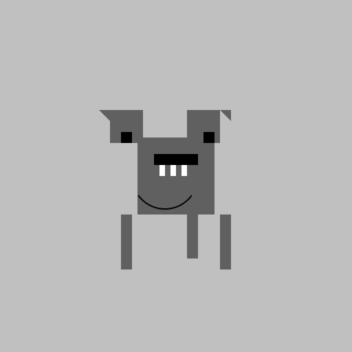 Pit Bull in the style of Steel type pokemon - DrawGPT