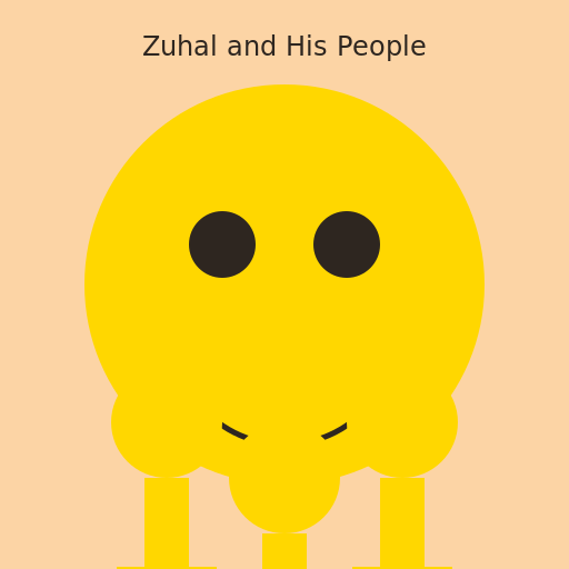 The Portrait of Zuhal and His People - DrawGPT