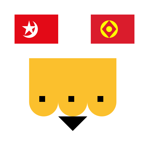 Dingo Dog with Turkish and USSR Flag - DrawGPT