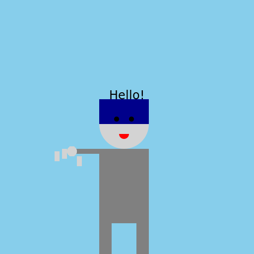 Saluting Man - DrawGPT