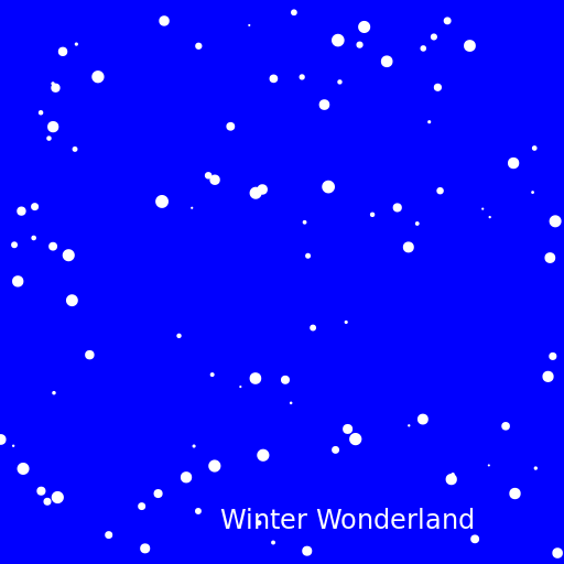 Blue and White Winter - DrawGPT