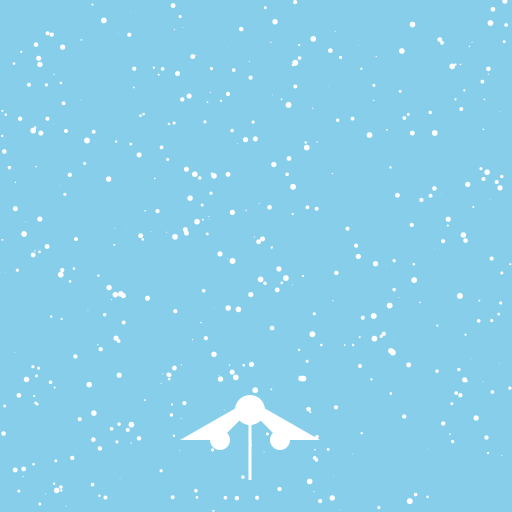 Blue and White Winter with a Cotton Tree - DrawGPT