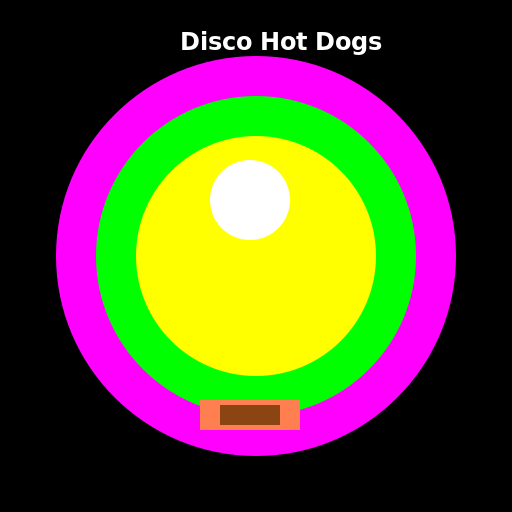 Disco Hot Dogs - DrawGPT