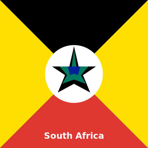 South Africa flag - DrawGPT