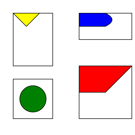 Four Random Shapes on Paper - DrawGPT