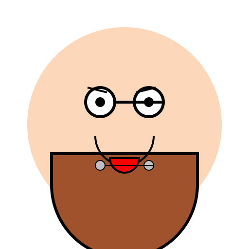 Bald Head Man with Beard - DrawGPT