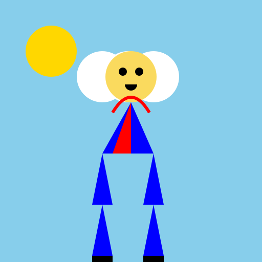 Superman Flying in the Sky - DrawGPT