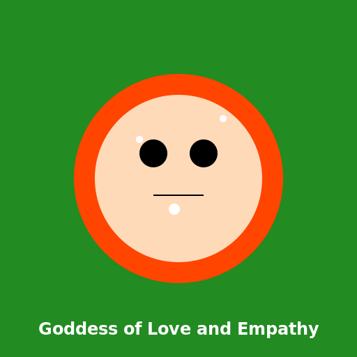 Redhaired Goddess of Love and Empathy Living Among the Redwoods - DrawGPT