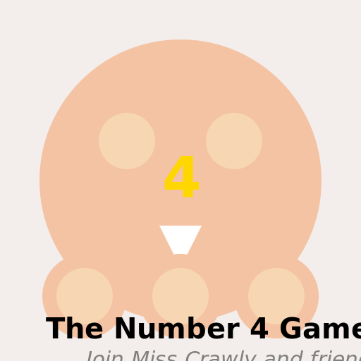 The Number 4 Game Logo - DrawGPT