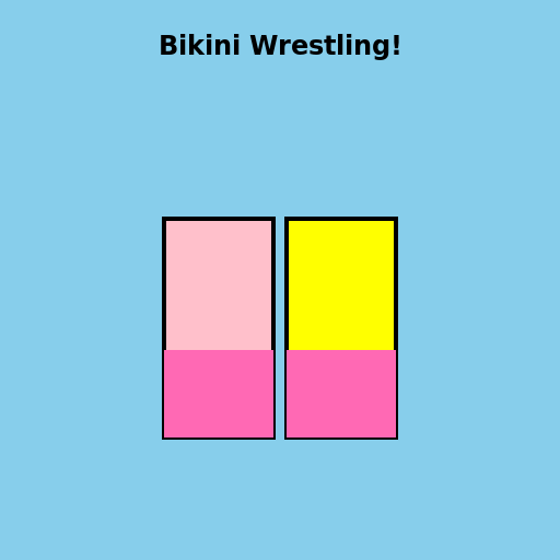Wrestling in Bikini - DrawGPT