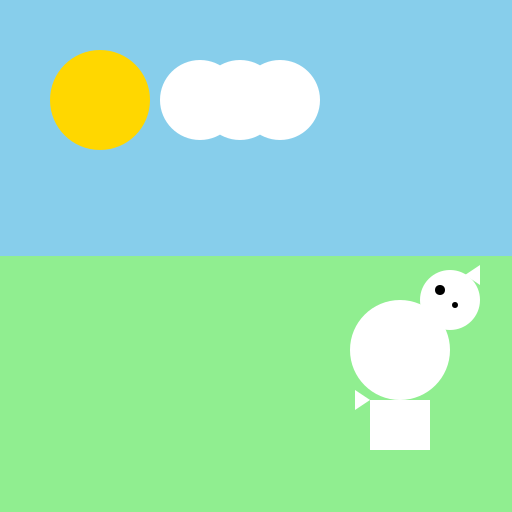Sheep in the Meadow - DrawGPT