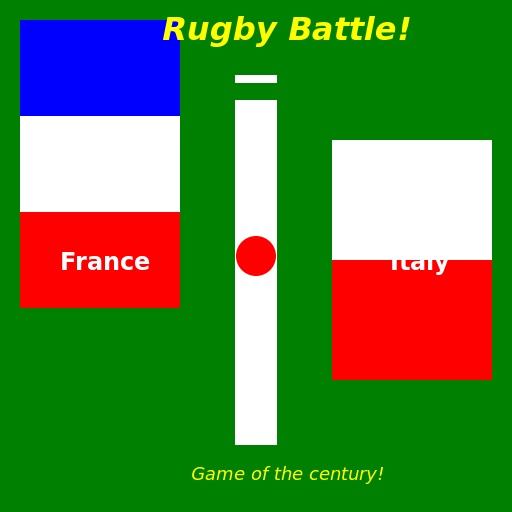 French versus Italy world cup Rugby - DrawGPT