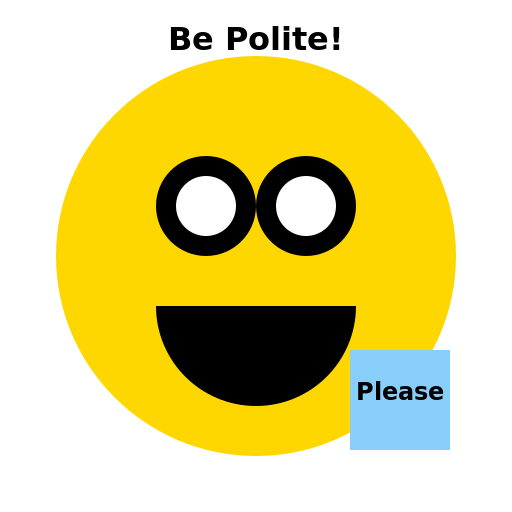 Polite Poster - DrawGPT