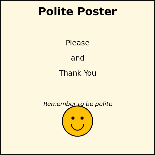 Polite Poster - DrawGPT